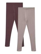 2 Rib Leggings Maddy Wheat Pink