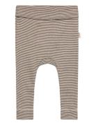 Ppdian Fold Leggings Stripe Noos Petit Piao Brown