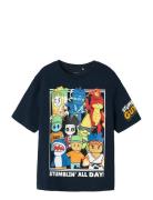 Nkmstuff Stumbelg Ss Nreg Top Box Sky Name It Navy