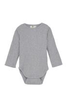 Body Ls Rib En Fant Grey
