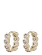 Lovely Crystal Ring Ear SNÖ Of Sweden Gold