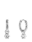 Como Hoop Earring Crystal By Jolima Silver