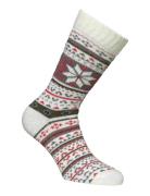 Winter Alpaca Star Alpacasocks&Co White