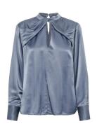 Kbblanca Drapey Shirt Karen By Simonsen Blue