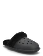 Classic Fuzz Scuff Crocs Black
