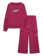 T8-French Terry Pant Set Nike Pink