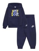 T8-French Terry Pant Set Nike Navy