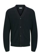 Jjconnor Knit V-Neck Cardigan Jack & J S Navy