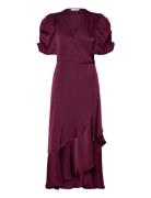 Sinda Dress A-View Burgundy