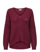 Jdynew Megan L/S Pullover Knt Noos JDY Burgundy