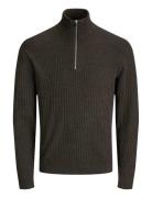 Jprblubarkley Knit Half Zip Jnr Jack & J S Brown