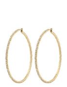 Sidney Crystal Hoop Earrings Gold-Plated Pilgrim Gold