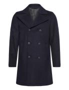 Recycled Pea Coat Lindbergh Navy