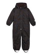 Snow Suit Aop Minymo Brown