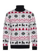 Christmas Knit Roll Neckchristmas Knit Roll Neck Lindbergh White