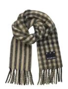 Cph Shawl 14 Wool Mix Burgundy Copenhagen Studios Khaki