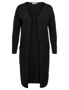 Carnew Esly Ls Open Long Cardigan Knt ONLY Carmakoma Black