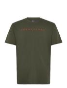 Tjm Reg Linear Logo Tee Ext Tommy Jeans Khaki