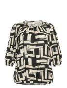 Kcmarina Ami Blouse Kaffe Curve Cream