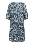 Kcmahlia Dress Kaffe Curve Blue