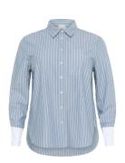 Kcmelina Shirt Kaffe Curve Blue