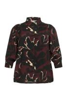 Kcmilana Shirt Kaffe Curve Brown