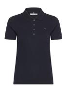 1985 Slim Pique Polo Ss Tommy Hilfiger Navy