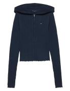 Tjw Essential Zipper Hood Cardi Tommy Jeans Navy