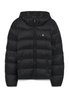 Ls Nylon Zip Off Hood Down Puffe Calvin Klein Jeans Black