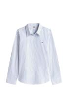 Ess Poplin Regular Shirt Tommy Hilfiger Blue