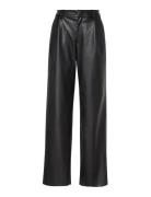 Faux Leather Pleated Trouser Calvin Klein Black