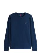 Tjm Slim Chest Linear Ls Tee Ext Tommy Jeans Navy