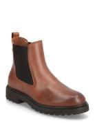 Th Leather Cleated Chelsea Tommy Hilfiger Brown
