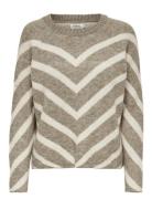 Careliza L/S Pullover Knt Noos ONLY Carmakoma Beige