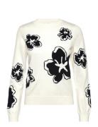 Paislee Floral Jacquard Jumper French Connection White