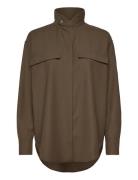Cph Overshirt 1 Wool Olive Copenhagen Studios Khaki