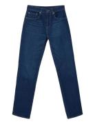 Classic Mid-Waist Straight-Leg Jeans Lexington Clothing Blue