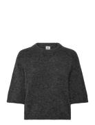 Madina Short Sleeve Knit Twist & Tango Grey
