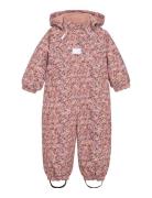 Snow Suit Aop Minymo Pink