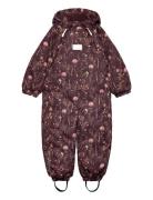 Snow Suit Aop Minymo Burgundy