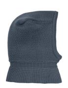 Balaclava Wool Knit Windstop Huttelihut Blue