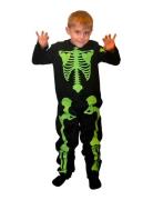 Costume Gid Skeleton Kid 146-152 Joker Green