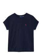 Cotton Jersey Crewneck Tee Polo Ralph Lauren Blue