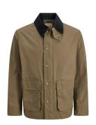 Jprbluclint Waxed Jacket Jack & J S Khaki