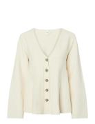 Yasmikla Ls Knit Cardigan S. Noos YAS Cream