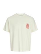 Jorargos Back Print Tee Ss Cn Styd Aw25 Jack & J S Cream