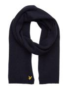 Lambswool Ribbed Scarf Lyle & Scott Navy