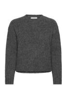 Rktulip Wool Blend Ls Short O-Neck Rosemunde Kids Grey