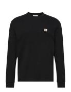 Ls Waffle Badge Crewnk Tee Calvin Klein Jeans Black