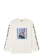 Cotton Jersey Jerry Tee Ls Mads Nørgaard Cream